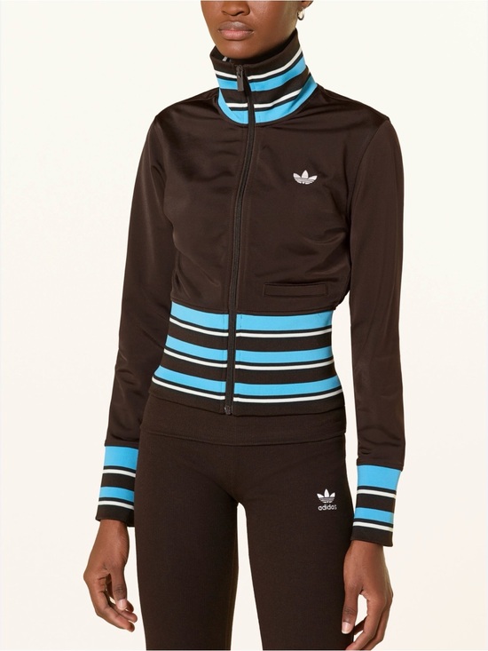 adidas Jackets & Blazers - adidas Originals Women’s Brown & Blue Fitted Track Jacket
